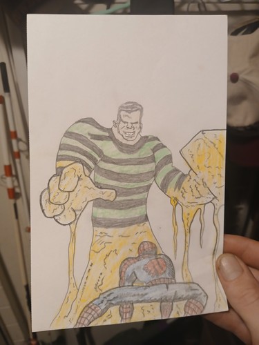 Disegno spider man sandman - disegno, spider-man