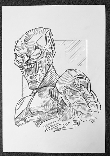 Green goblin willemin dafoe - green,