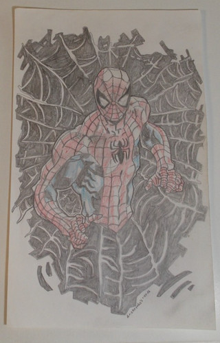 Schizzo matita comics art - comics, su