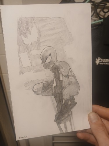 Spider man sketch disegno tuta - spider-man,