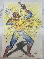 Disegno supereroi a matita a