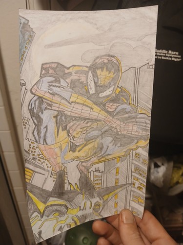 Disegno spiderman gargoyle - disegno, su