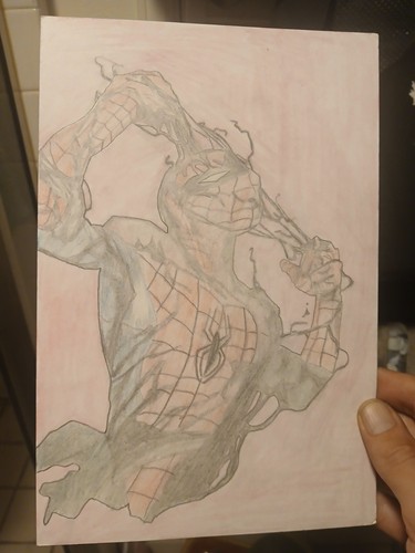 Spiderman simbionte disegnato